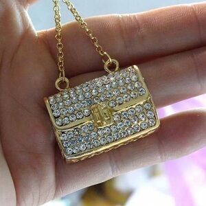 Gold and Silver Crystal Embellished Mini Bag